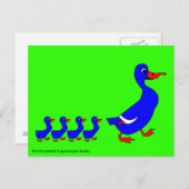 Die wunderbaren Kopenhagener Enten Postkarte (Vorne/Hinten)