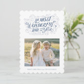 Die wunderbarste Hand Weihnachtskarte Feiertagskarte (Stehend Vorderseite)