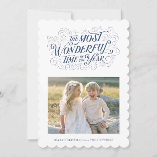 Die wunderbarste Hand Weihnachtskarte Feiertagskarte (Vorderseite)