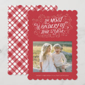 Die wunderbarste Hand Weihnachtskarte Feiertagskarte (Vorne/Hinten)