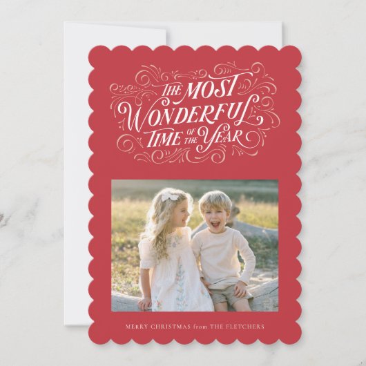 Die wunderbarste Hand Weihnachtskarte Feiertagskarte (Vorderseite)