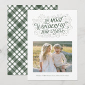 Die wunderbarste Hand Weihnachtskarte Feiertagskarte (Vorne/Hinten)