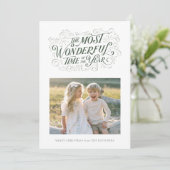 Die wunderbarste Hand Weihnachtskarte Feiertagskarte (Stehend Vorderseite)