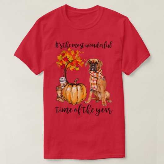 Die wunderbarste Herbstzeit Boer Scarf Pump T-Shirt (Design vorne)