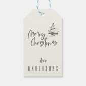 Die wunderbarste Weihnachtszeit Geschenkanhänger (Rückseite)