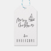 Die wunderbarste Weihnachtszeit Geschenkanhänger (Rückseite)