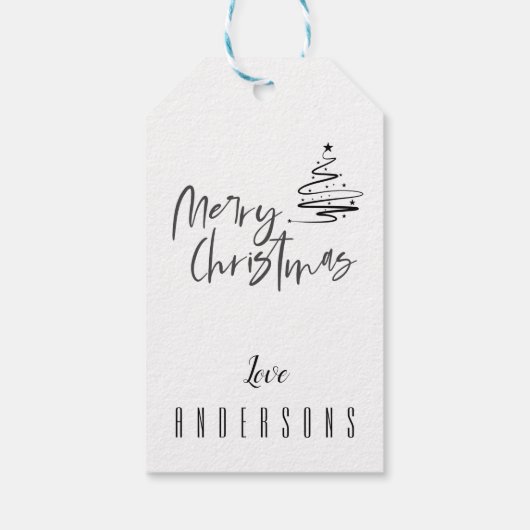 Die wunderbarste Weihnachtszeit Geschenkanhänger (Rückseite)