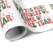 Die wunderbarste Weihnachtszeit Geschenkpapier (Rolleneckpunkt)