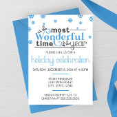 Die wunderbarste Zeit der Party Einladung des Jahr