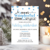 Die wunderbarste Zeit der Party Einladung des Jahr