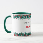 Die wunderbarste Zeit der Weihnachtszeit der Tasse (Links)