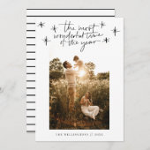 Die wunderbarste Zeit des Fotos Feiertagskarte (Vorne/Hinten)