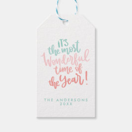 Die wunderbarste Zeit des Jahres | Blue HOLIDAY Geschenkanhänger