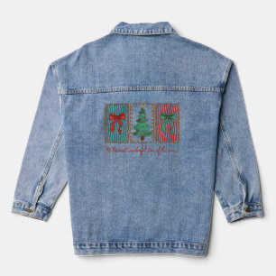 Die wunderbarste Zeit des Jahres Coquette Weihnach Jeansjacke