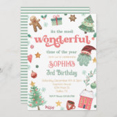 Die wunderbarste Zeit des Jahres Einladung (Vorne/Hinten)