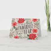 Die wunderbarste Zeit des Jahres Feiertagskarte (Vorderseite)