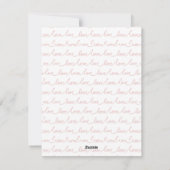 Die wunderbarste Zeit des Jahres Feiertagskarte (Rückseite)