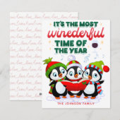 Die wunderbarste Zeit des Jahres Feiertagskarte (Vorne/Hinten)