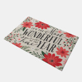 Die wunderbarste Zeit des Jahres Fußmatte (Schrägansicht)