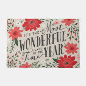 Die wunderbarste Zeit des Jahres Fußmatte (Vorderseite)