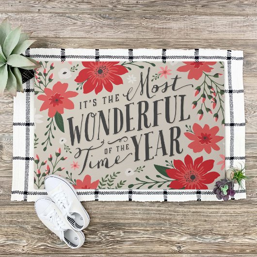 Die wunderbarste Zeit des Jahres Fußmatte