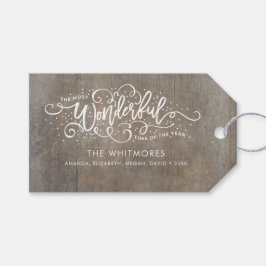 Die wunderbarste Zeit des Jahres Geschenkanhänger