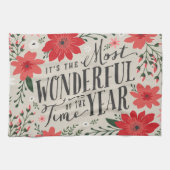 Die wunderbarste Zeit des Jahres Geschirrtuch (Horizontal)