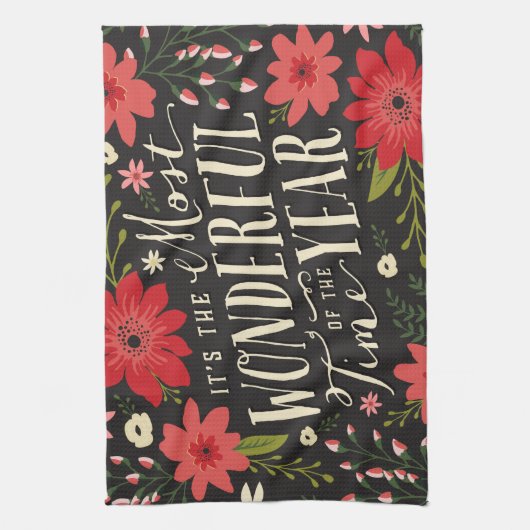 Die wunderbarste Zeit des Jahres Geschirrtuch (Vertikal)
