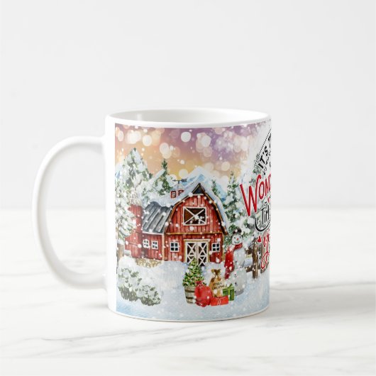 Die wunderbarste Zeit des Jahres Kaffeetasse (Links)