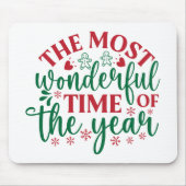 Die wunderbarste Zeit des Jahres Mousepad (Vorne)