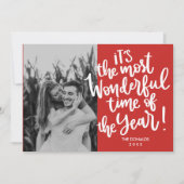 Die wunderbarste Zeit des Jahres | RED HOLIDAY FOT Einladung (Vorderseite)