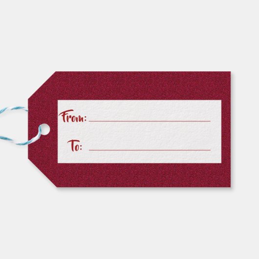 Die wunderbarste Zeit des Jahres Script-Fotos Geschenkanhänger (Rückseite Horizontal)