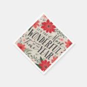 Die wunderbarste Zeit des Jahres Serviette (Ecke)