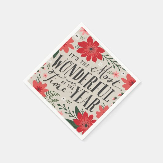 Die wunderbarste Zeit des Jahres Serviette (Ecke)