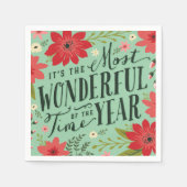 Die wunderbarste Zeit des Jahres Serviette (Vorderseite)