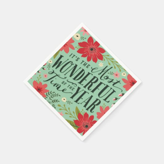 Die wunderbarste Zeit des Jahres Serviette (Ecke)
