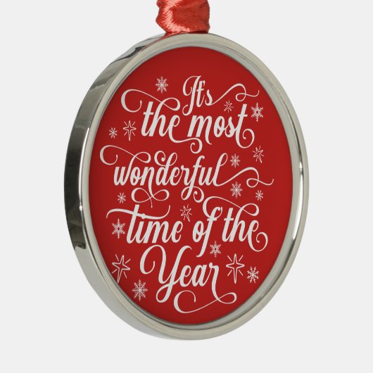 Die wunderbarste Zeit des Jahres | Square Ornament (Rechts)