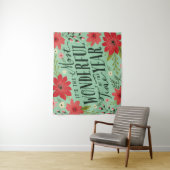 Die wunderbarste Zeit des Jahres Wandteppich (Beispiel)