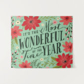 Die wunderbarste Zeit des Jahres Wandteppich (Vorderseite (Horizontal))