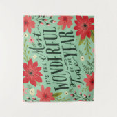 Die wunderbarste Zeit des Jahres Wandteppich (Vorderseite)