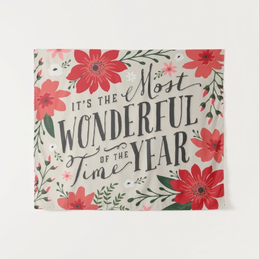 Die wunderbarste Zeit des Jahres Wandteppich (Vorderseite (Horizontal))