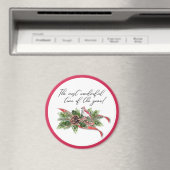 Die wunderbarste Zeit des Jahres Weihnachten 3" Magnet (In Situ (Geschirrspüler))