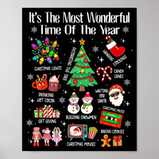 Die wunderbarste Zeit des Jahres Weihnachten Xmas Poster