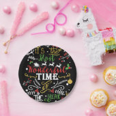 Die wunderbarste Zeit des Weihnachtsjahres Pappteller (Party)