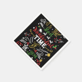 Die wunderbarste Zeit des Weihnachtsjahres Serviette (Ecke)