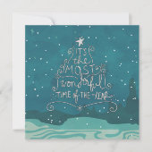 Die wunderbarste Zeit Einladung (Vorderseite)