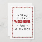 Die wunderbarste Zeit Einladung (Vorne/Hinten)