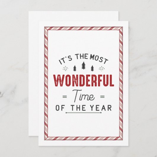 Die wunderbarste Zeit Einladung (Vorne/Hinten)