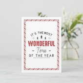 Die wunderbarste Zeit Einladung (Stehend Vorderseite)