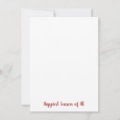 Die wunderbarste Zeit Einladung (Rückseite)